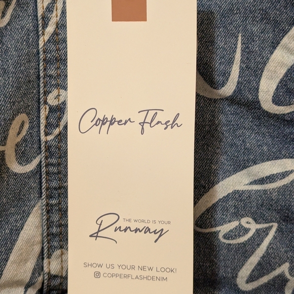 NWT Love Print Stretch Jean Jacket ❤️ - Picture 5 of 12